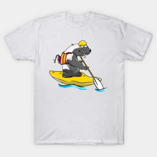 Honey badger in a kayak T-Shirt